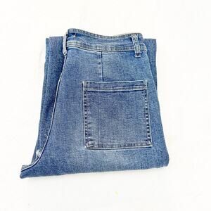 OAT NY Wide Leg High Rise Denim Jeans PO163-CA Size 10 / 30